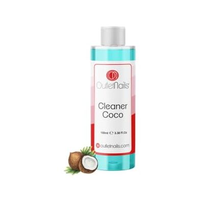 ON OUTLET NAILS Cleaner para gel 100 ml azul aroma coco Eliminar a camada pegajosa de gel UV/esmalte permanente/esmalte permanente/transparente para unhas de gel ON OUTLET NAILS Cleaner para gel 100 ml azul aroma coco Eliminar a camada pegajosa de gel UV/esmalte permanente/esmalte permanente/transparente para unhas de gel