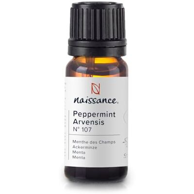 Naissance Óleo essencial de menta (Arvensis) (Não. ) 10 ml 100 % puro, vegano, não diluído para relaxamento, aromaterapia, cuidados com o corpo, difusor e humidificador Naissance Óleo essencial de menta (Arvensis) (Não. ) 10 ml 100 % puro, vegano, não diluído para relaxamento, aromaterapia, cuidados com o corpo, difusor e humidificador