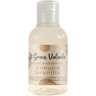 GRAN VELADA Essência Aromática Almond & Vanille Aroma Intenso e Evocador Ideal para Perfumes, Sabões e Velas Usos em Cosmética e Fabrico de Velas 50 ml GRAN VELADA Essência Aromática Almond & Vanille Aroma Intenso e Evocador Ideal para Perfumes, Sabões e Velas Usos em Cosmética e Fabrico de Velas 50 ml