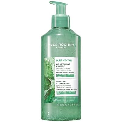 Yves Rocher Pure Menthe Gel Limpador facial purificador 390 ml Elimina as impurezas e purifica a pele limpeza facial profunda ideal para pele mista a oleosa com acne Yves Rocher Pure Menthe Gel Limpador facial purificador 390 ml Elimina as impurezas e purifica a pele limpeza facial profunda ideal para pele mista a oleosa com acne