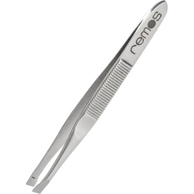 remos professional body care REMOS Pinças de aço inoxidável com ponta inclinada 8 cm remos professional body care REMOS Pinças de aço inoxidável com ponta inclinada 8 cm