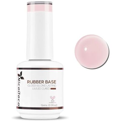 Nicedeco Base Rubber para unhas esmaltes semipermanentes em gel base de borracha UV/LED Soak-Off cores vibrantes e duradouras, 15 ml 22 Nicedeco Base Rubber para unhas esmaltes semipermanentes em gel base de borracha UV/LED Soak-Off cores vibrantes e duradouras, 15 ml 22