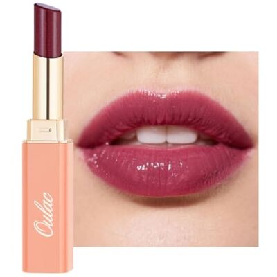 Oulac Labial hidratante de baga, barra de lábios de brilho com manteiga de carité para nutrir os lábios, acabamento brilhante, não pegajoso, bonsai alta pigmentação, vegan & Cruelty Free S7 Oulac Labial hidratante de baga, barra de lábios de brilho com manteiga de carité para nutrir os lábios, acabamento brilhante, não pegajoso, bonsai alta pigmentação, vegan & Cruelty Free S7