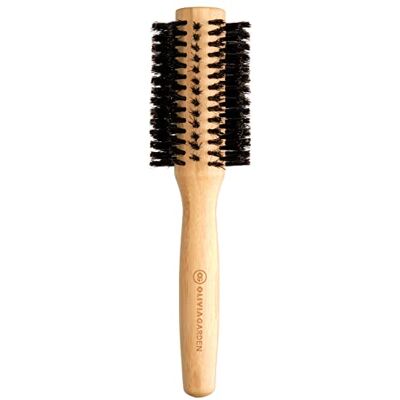 Olivia Garden Healthy Hair Escova redonda de bambu 100% pelos de javali HH-B30 - Escova Olivia Garden Healthy Hair Escova redonda de bambu 100% pelos de javali HH-B30 - Escova