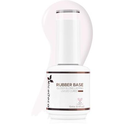 Nicedeco Base Rubber para unhas esmaltadas semipermanentes em gel base de borracha UV/LED Soak-Off cores vibrantes e duradouras, 15 ml, 14 Nicedeco Base Rubber para unhas esmaltadas semipermanentes em gel base de borracha UV/LED Soak-Off cores vibrantes e duradouras, 15 ml, 14