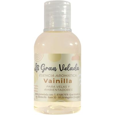 GRAN VELADA Baunilha concentrada para velas e ambientadores, fragrância intensa com notas doces e especiadas, ideal para velas aromáticas e difusores, 50 ml GRAN VELADA Baunilha concentrada para velas e ambientadores, fragrância intensa com notas doces e especiadas, ideal para velas aromáticas e difusores, 50 ml