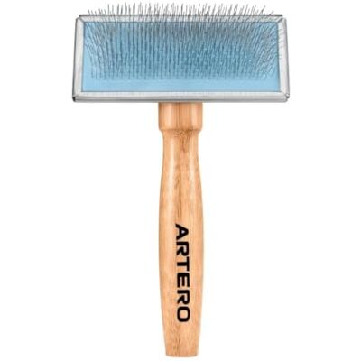 ARTERO Pipo Carda Classic (Pequeno) Escovado após o banho, pequenos nós e sujidade, raças pequenas e médias, cabo ergonómico, entre visitas ao cabeleireiro ARTERO Pipo Carda Classic (Pequeno) Escovado após o banho, pequenos nós e sujidade, raças pequenas e médias, cabo ergonómico, entre visitas ao cabeleireiro