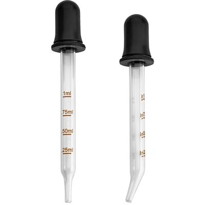 MEDca - Eye Dropper - Bent Tip - Calibrated Glass - Medicine Droppers MEDca - Eye Dropper - Bent Tip - Calibrated Glass - Medicine Droppers
