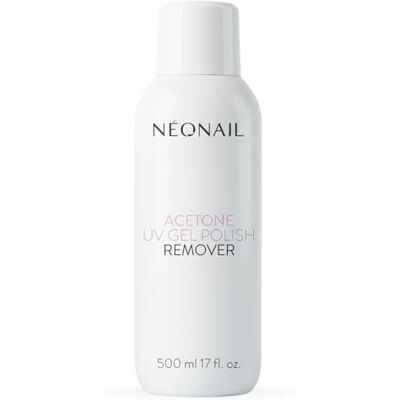 NÉONAIL Acetone UV Gel Polish Remover Acetona, removedor de esmalte semipermanente, removedor de unhas de gel, removedor de esmalte semipermanente, 500 ml NÉONAIL Acetone UV Gel Polish Remover Acetona, removedor de esmalte semipermanente, removedor de unhas de gel, removedor de esmalte semipermanente, 500 ml