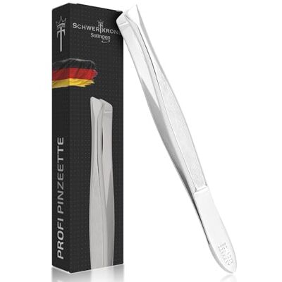 Schwertkrone Profi Solingen Pinças para depilar sobrancelhas (8 cm, oblíquas) Schwertkrone Profi Solingen Pinças para depilar sobrancelhas (8 cm, oblíquas)