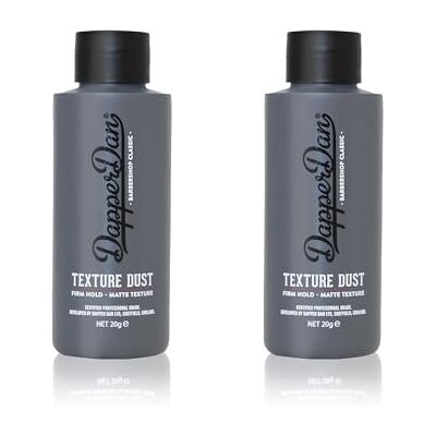 Dapper Dan Pó de estilo ultra mate Duo Pack para homem, volume instantâneo, fixação forte, acabamento mate, fácil de lavar, qualidade de barbeiro, fabricado no Reino Unido, 2 x 20 g Dapper Dan Pó de estilo ultra mate Duo Pack para homem, volume instantâneo, fixação forte, acabamento mate, fácil de lavar, qualidade de barbeiro, fabricado no Reino Unido, 2 x 20 g