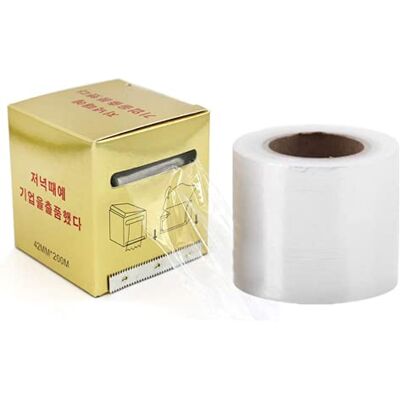 Anlising Rolo de plástico transparente, película adesiva para tatuagens, película protetora de tatuagem, acessórios de maquilhagem permanente para rolos, película elástica de sobrancelhas e lábios (42 * 200 mm) Anlising Rolo de plástico transparente, película adesiva para tatuagens, película protetora de tatuagem, acessórios de maquilhagem permanente para rolos, película elástica de sobrancelhas e lábios (42 * 200 mm)