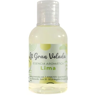 GRAN VELADA Essência Aromática de Lima Ideal para Cosméticos e Velas Aromáticas Aroma Intenso e Refrescante Dosagem até 30% 50 ml GRAN VELADA Essência Aromática de Lima Ideal para Cosméticos e Velas Aromáticas Aroma Intenso e Refrescante Dosagem até 30% 50 ml