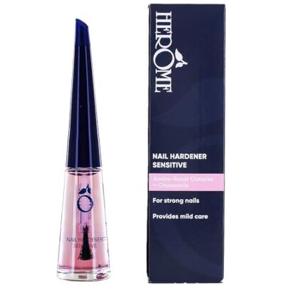 HEROME Fortalecedor de unhas Nail Sensitive 10 ml com keratina, vegano, endurecedor de unhas frágeis, tratamento de unhas reparador, para unhas sensíveis e danificadas HEROME Fortalecedor de unhas Nail Sensitive 10 ml com keratina, vegano, endurecedor de unhas frágeis, tratamento de unhas reparador, para unhas sensíveis e danificadas