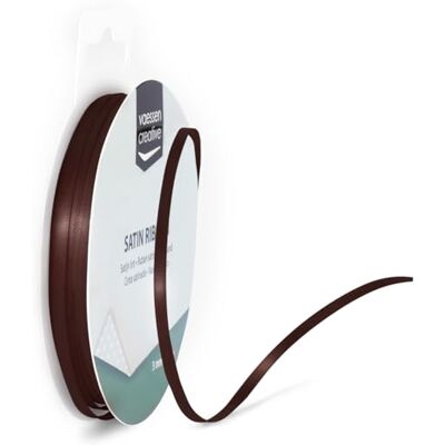 Creative Fita de cetim 3 mm x 10 m castanho Creative Fita de cetim 3 mm x 10 m castanho