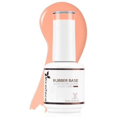 Nicedeco Base Rubber para unhas esmaltadas semipermanentes em gel base de borracha UV/LED Soak-Off cores vibrantes e duradouras 15 ml 20 Nicedeco Base Rubber para unhas esmaltadas semipermanentes em gel base de borracha UV/LED Soak-Off cores vibrantes e duradouras 15 ml 20