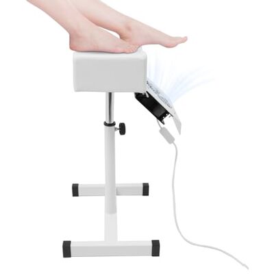 KigerNee Cadeira de pedicure com aspiração, altura regulável, cor branca, aspirador de unhas portátil, banco de 48 a 68 cm, PVC, metal, cadeira de cuidado dos pés para salão de beleza, 22 W/95 m³/h KigerNee Cadeira de pedicure com aspiração, altura regulável, cor branca, aspirador de unhas portátil, banco de 48 a 68 cm, PVC, metal, cadeira de cuidado dos pés para salão de beleza, 22 W/95 m³/h