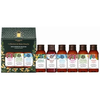 Yves Rocher Set de presente 6 minigéis de duche perfumados 50 ml Cabo coentro, algas selvagem, coco, baunilha Bourbon, argão rosa, Verbena Limão, cuidado perfumado com extratos naturais Yves Rocher Set de presente 6 minigéis de duche perfumados 50 ml Cabo coentro, algas selvagem, coco, baunilha Bourbon, argão rosa, Verbena Limão, cuidado perfumado com extratos naturais