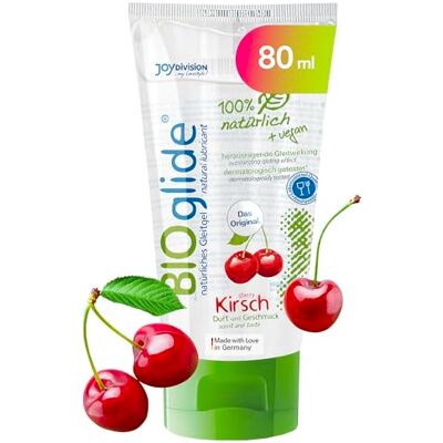JOYDIVISION Original BIOglide cereja gel lubrificante 80 ml Lubrificante 100% natural e vegano Gel lubrificante orgânico à base de água adequado para preservativos de látex Lubrificação à base de água JOYDIVISION Original BIOglide cereja gel lubrificante 80 ml Lubrificante 100% natural e vegano Gel lubrificante orgânico à base de água adequado para preservativos de látex Lubrificação à base de água