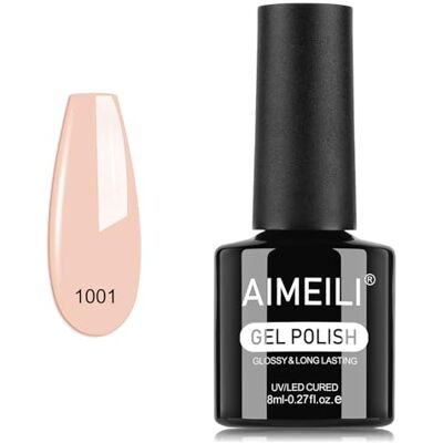 AIMEILI Esmalte Semipermanente Gel UV para Unhas Rosa Pink 8ml Cor Gel Soak Off UV&LED Rosa Longa Duração Fácil Aplicação Ideal para Manicura Salão Casa DIY, 1001 AIMEILI Esmalte Semipermanente Gel UV para Unhas Rosa Pink 8ml Cor Gel Soak Off UV&LED Rosa Longa Duração Fácil Aplicação Ideal para Manicura Salão Casa DIY, 1001