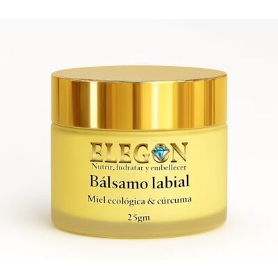 Elegon BSJFS Balm Labial, 25 g, Bsparadisy Labial orgânico com mel e açafrão, hidratação duradoura, para lábios secos e rachados, reduz as linhas finas, proteção inverno suave Elegon BSJFS Balm Labial, 25 g, Bsparadisy Labial orgânico com mel e açafrão, hidratação duradoura, para lábios secos e rachados, reduz as linhas finas, proteção inverno suave
