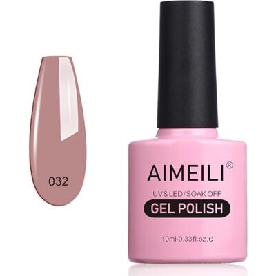 AIMEILI Vernizes semipermanentes para unhas, removíveis, UV e LED, unhas de gel Eur So Chic (032) 10ml AIMEILI Vernizes semipermanentes para unhas, removíveis, UV e LED, unhas de gel Eur So Chic (032) 10ml