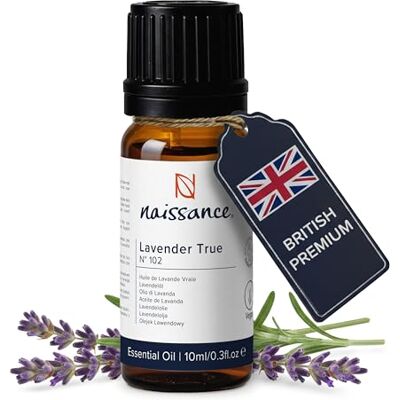 Naissance Óleo Essencial de Lavanda Puro (No.) 10ml Aromaterapia Natural, Dormir, Massagem, Corpo, Cabelo, Relaxamento Difusor, Velas, Sabonetes, Ambientador Vegano, Não Diluído Naissance Óleo Essencial de Lavanda Puro (No.) 10ml Aromaterapia Natural, Dormir, Massagem, Corpo, Cabelo, Relaxamento Difusor, Velas, Sabonetes, Ambientador Vegano, Não Diluído