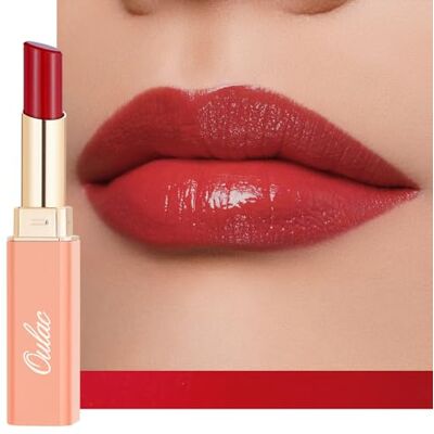 Oulac Labial hidratante vermelho, barra de lábios de brilho com manteiga de karité para nutrir os lábios, acabamento brilhante, não pegajoso, Btommee alta pigmentação, Vegan & Cruelty Free 29 Oulac Labial hidratante vermelho, barra de lábios de brilho com manteiga de karité para nutrir os lábios, acabamento brilhante, não pegajoso, Btommee alta pigmentação, Vegan & Cruelty Free 29