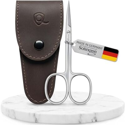 marQus Tesouras para cutículas premium Solingen/Alemanha extra afiadas com lâmina curvada e capa para unhas das mãos e dos pés também adequadas para canhotos marQus Tesouras para cutículas premium Solingen/Alemanha extra afiadas com lâmina curvada e capa para unhas das mãos e dos pés também adequadas para canhotos