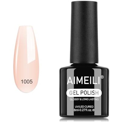 AIMEILI Esmalte Semipermanente Gel UV para Unhas Rosa Pink 8ml Cor Gel Soak Off UV&LED Rosa Longa Duração Fácil Aplicação Ideal para Nail Manicure Salão Casa DIY, 1005 AIMEILI Esmalte Semipermanente Gel UV para Unhas Rosa Pink 8ml Cor Gel Soak Off UV&LED Rosa Longa Duração Fácil Aplicação Ideal para Nail Manicure Salão Casa DIY, 1005