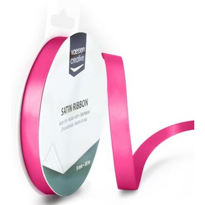 Creative Fita de Cetim 9mmx10m Rosa Creative Fita de Cetim 9mmx10m Rosa