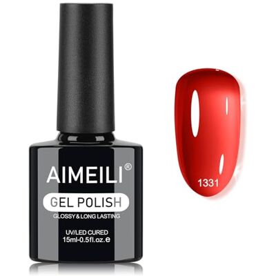AIMEILI Vernizes semipermanentes para unhas Jelly gel Polish unhas semipermanentes UV LED gel Nail Polish Nail Art DIY para salão manicure 15 ml 1331 AIMEILI Vernizes semipermanentes para unhas Jelly gel Polish unhas semipermanentes UV LED gel Nail Polish Nail Art DIY para salão manicure 15 ml 1331