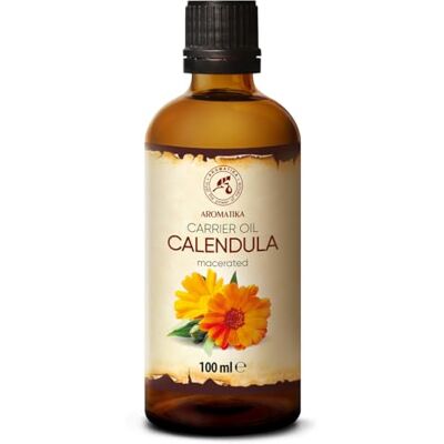 Trust Óleo de calêndula 100 ml, Calêndula Officinalis, 100% puro e natural, garrafa de vidro, base de óleo, cuidado intensivo para o rosto, cabelo para a pele todo o corpo Trust Óleo de calêndula 100 ml, Calêndula Officinalis, 100% puro e natural, garrafa de vidro, base de óleo, cuidado intensivo para o rosto, cabelo para a pele todo o corpo