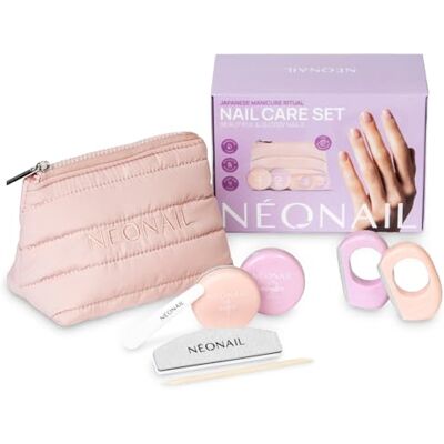 NÉONAIL Japanese Manicure Ritual – Kit de manicura japonesa com necessidade, kit polido e lima de unhas cuidado com unhas naturais e brilhantes conjunto de manicura para unhas frágeis NÉONAIL Japanese Manicure Ritual – Kit de manicura japonesa com necessidade, kit polido e lima de unhas cuidado com unhas naturais e brilhantes conjunto de manicura para unhas frágeis