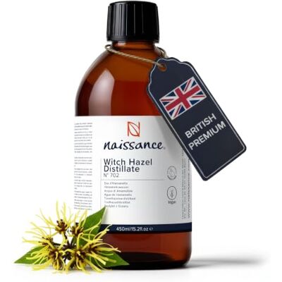 Naissance Água de Hamamelis (Não. ) 450 ml sem álcool Ingrediente puro, natural, vegano para corpo, rosto, cabelo, unhas adequado cuidado todos os tipos pele Naissance Água de Hamamelis (Não. ) 450 ml sem álcool Ingrediente puro, natural, vegano para corpo, rosto, cabelo, unhas adequado cuidado todos os tipos pele