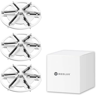WiredLux Conjunto de 3 lâminas de substituição para removedor de pelos elétrico da WiredLux Conjunto de 3 lâminas de substituição para removedor de pelos elétrico da