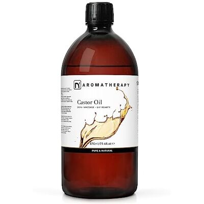 n2 Aromatherapy Óleo de rícino natural, 870 ml, para pestanas, sobrancelhas, cabelo, pele, rosto, cicatrizes, unhas, corpo n2 Aromatherapy Óleo de rícino natural, 870 ml, para pestanas, sobrancelhas, cabelo, pele, rosto, cicatrizes, unhas, corpo