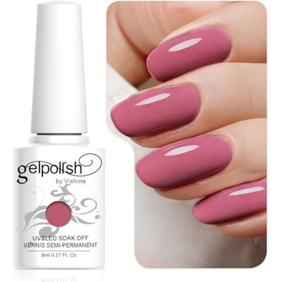 Vishine C02 Vermelho de unhas gelinho em gel, UV/LED, para manicure artística, 8 ml Vishine C02 Vermelho de unhas gelinho em gel, UV/LED, para manicure artística, 8 ml