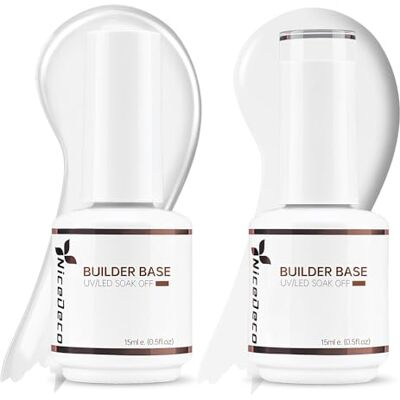 Nicedeco Gel unhas construtor vernizes semipermanentes para unhas sem crueldade UV/LED Soak-Off cores vibrantes e duradouras vegan 2 x 15 ml set 6 Nicedeco Gel unhas construtor vernizes semipermanentes para unhas sem crueldade UV/LED Soak-Off cores vibrantes e duradouras vegan 2 x 15 ml set 6