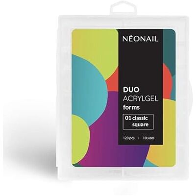 NEONAIL - Duo AcrylGel 01 Classic Square - Reutilizável - Nail Form NEONAIL - Duo AcrylGel 01 Classic Square - Reutilizável - Nail Form