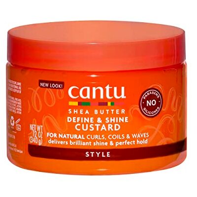 CANTU Define & Shine Custard Manteiga de karité para cachos, 340 g, 1 unidade CANTU Define & Shine Custard Manteiga de karité para cachos, 340 g, 1 unidade