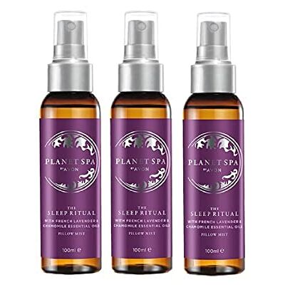 AVON Planet Spa Sleep Ritual Pillow Mist pacote de 3 unidades de 100 ml, AVON Planet Spa Sleep Ritual Pillow Mist pacote de 3 unidades de 100 ml,