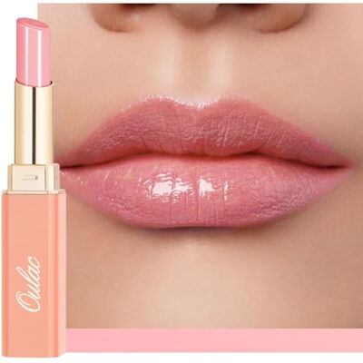 Oulac Labial hidratante rosa barra de lábios de brilho com manteiga de karité para nutrir os lábios, acabamento brilhante, não pegajoso, Btommee alta pigmentação, Vegan & Cruelty Free 22 Oulac Labial hidratante rosa barra de lábios de brilho com manteiga de karité para nutrir os lábios, acabamento brilhante, não pegajoso, Btommee alta pigmentação, Vegan & Cruelty Free 22