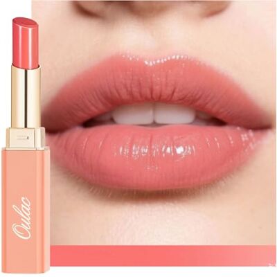 Oulac Labial hidratante coral barra de lábios de brilho com manteiga de karité para nutrir os lábios, acabamento brilhante, não pegajoso, Btommee alta pigmentação, Vegan & Cruelty Free 18 Oulac Labial hidratante coral barra de lábios de brilho com manteiga de karité para nutrir os lábios, acabamento brilhante, não pegajoso, Btommee alta pigmentação, Vegan & Cruelty Free 18