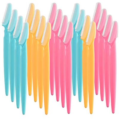 FEPITO , 20 peças, máquina de barbear para sobrancelhas, máquina de barbear para o rosto, para aparar e moldar com precisão pelos faciais, aparador para mulheres, kit de higiene e barbear Recortadora y perfiladora facial multiusos para el rostro FEPITO , 20 peças, máquina de barbear para sobrancelhas, máquina de barbear para o rosto, para aparar e moldar com precisão pelos faciais, aparador para mulheres, kit de higiene e barbear Recortadora y perfiladora facial multiusos para el rostro