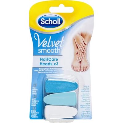 Scholl Cuidados com as unhas Velvet Smooth, sistema de substituição. Scholl Cuidados com as unhas Velvet Smooth, sistema de substituição.