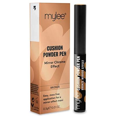 mylee Lápis holográfico efeito espelho lápis de pó cromado para unhas, lápis mágico efeito espelho longa duração, ferramenta de manicure e Nail Art mylee Lápis holográfico efeito espelho lápis de pó cromado para unhas, lápis mágico efeito espelho longa duração, ferramenta de manicure e Nail Art