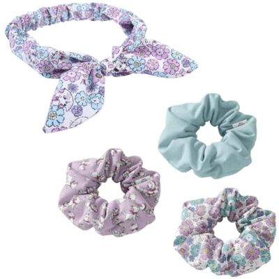 Disney Marie Set de beleza, inclui 1 bandana, 3 borrachas para o cabelo Scrunchies, conjunto de acessórios os arristogatos para o cabelo para meninas, presente para meninas azul Disney Marie Set de beleza, inclui 1 bandana, 3 borrachas para o cabelo Scrunchies, conjunto de acessórios os arristogatos para o cabelo para meninas, presente para meninas azul