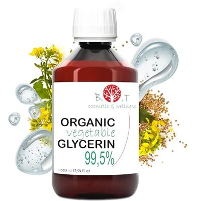 B.O.T cosmetic & wellness Glicerina líquida vegetal pura e orgânica glicerina para fazer sabonetes, hidratante facial e corporal, base cosmética caseira 100% natural 500 g B.O.T cosmetic & wellness Glicerina líquida vegetal pura e orgânica glicerina para fazer sabonetes, hidratante facial e corporal, base cosmética caseira 100% natural 500 g
