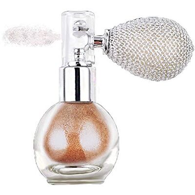 GL-Turelifes Highlighter Powder Spray Glitter Powder Shimmer Sparkle Powder maquilhagem em spray para cabelo rosto cosmético corporal (#4) GL-Turelifes Highlighter Powder Spray Glitter Powder Shimmer Sparkle Powder maquilhagem em spray para cabelo rosto cosmético corporal (#4)